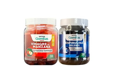 GOMITAS ADULTO VINAGRE DE MANZANA + ESPIRULINA SELENIO