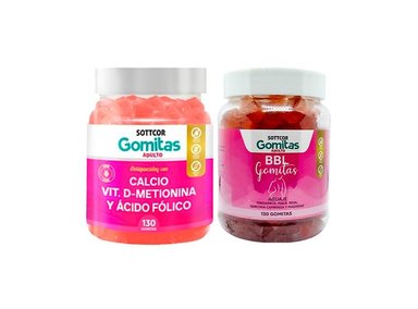 GOMITAS ADULTO CALCIO + GOMITAS AGUAJE BBL ADULTOS