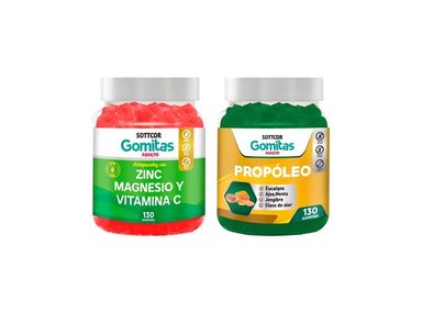 GOMITAS DE ZINC ADULTO + GOMITAS DE PROPOLIO ADULTO