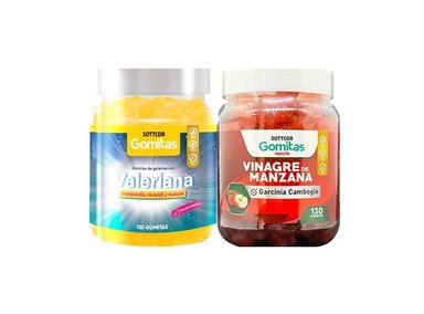 GOMITAS ADULTO VALERIANA + GOMITAS VINAGRE DE MANZANA ADULTO