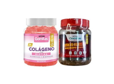 GOMITAS ADULTO COLAGENO Y BIOTINA + GOMITAS MACA NEGRA