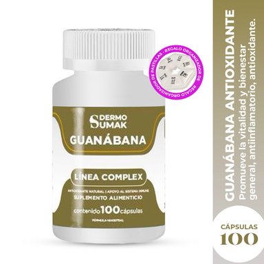 GUANABANA COMPLEX 30MG - 100 CAP - DERMO SUMAK + PASTILLERO