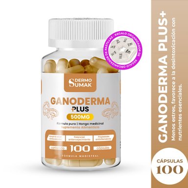 GANODERMA PLUS 500MG - 100 CAP - DERMO SUMAK + PASTILLERO