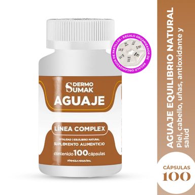 AGUAJE COMPLEX 400MG - 100 CAP - DERMO SUMAK + PASTILLERO