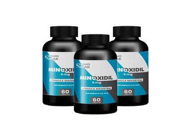 MINOXIDIL 5MG PREMIUN 60 CÁPSULAS DERMOSUMAK 3 UND