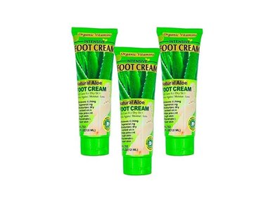 CREMA PARA PIES ALOE VERA 120ML FRUIT OF THE WOKALI 3 UND