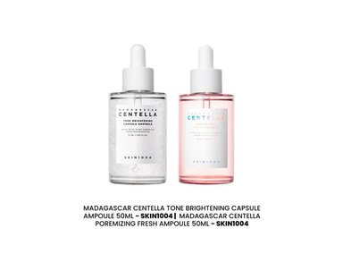 MADAGASCAR CENTELLA TONE BRIGHT. 50ML+POREMIZING AMPOULE 50ML SKIN1004 - 2