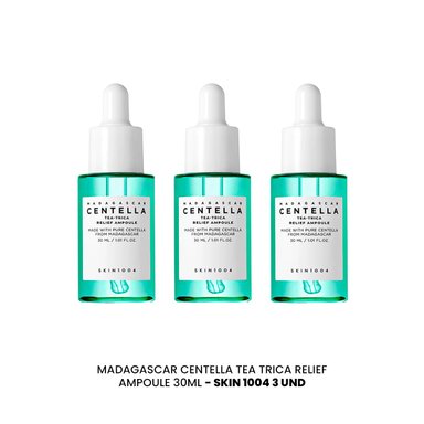 MADAGASCAR CENTELLA TEA TRICA RELIEF AMPOULE 30ML SKIN1004 3 UND - 2