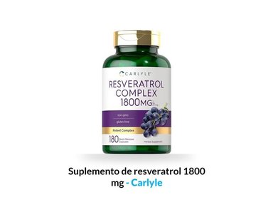 SUPLEMENTO DE RESVERATROL 1800 MG - CARLYLE