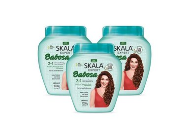 MÁSCARA DE TRATAMIENTO 2 EN 1 BABOSA ALOE VERA POTE 1000G 3 UNID