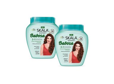 MÁSCARA DE TRATAMIENTO 2 EN 1 BABOSA ALOE VERA POTE 1000G 2 UNID