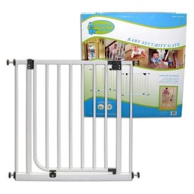 PUERTA SEGURIDAD HAPPY DINO HDS-01013 BLANCO ESCALERA PARA NIÑOS