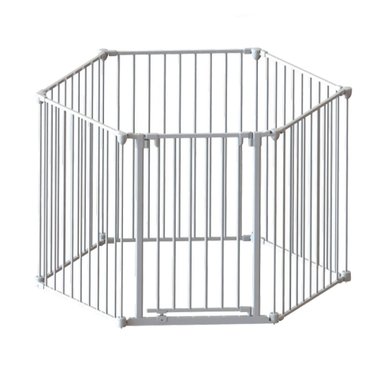 CORRAL HAPPY DINO BLANCO METALICO SEGURIDAD 6 LADOS