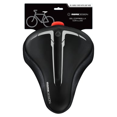 CUBRE ASIENTO GEL MOMO DESIGN GSC02 CON LUZ BICICLETAS - 1