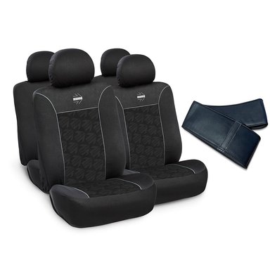 KIT CUBRE ASIENTOS MOMO SCK050BG UNIVERSAL TELA 10 PIEZAS + CUBREVOLANTE