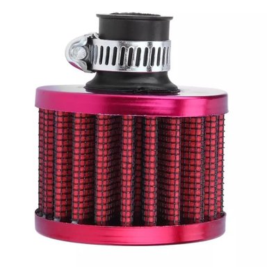 MINI FILTRO DE AIRE ZAMIT TUNING UNIVERSAL ROJO 1.2CM - 4