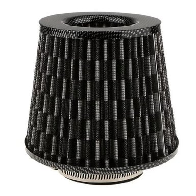 FILTRO AIRE ZAMIT TUNING UNIVERSAL FIBRA CARBONO 7.6 CM 3' PULGADAS