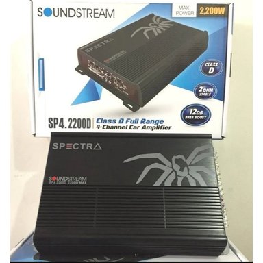AMPLIFICADOR SOUNDSTREAM 4 CANALES 2200W