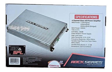 AMPLIFICADOR ZAMIT TUNING ROCK SERIES 2400WATTS 4 CANALES - 6