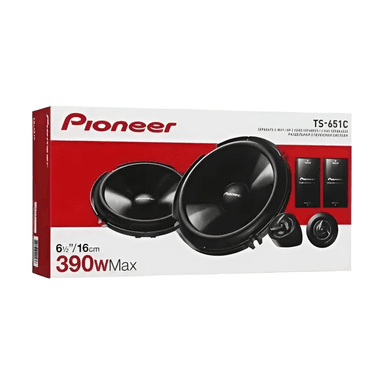 SET PARLANTES PIONEER COMPONENTES TS-651C 390 WATTS