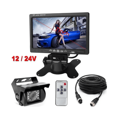 KIT RETROCESO ZAMIT TUNING CAMIÓN PANTALLA Y CAMARA 12V A 24V