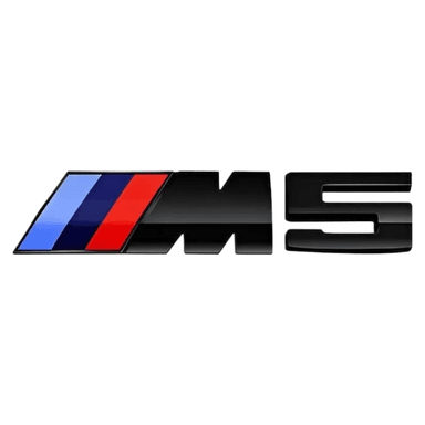 EMBLEMA ADHESIVO ZAMIT TUNING 'M5' NEGRO
