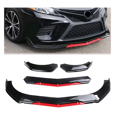 LIP BODY KIT DELANTERO 5 PIEZAS CON FILO ROJO - UNIVERSAL