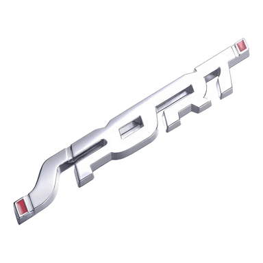 EMBLEMA ADHESIVO CROMADO - SPORT