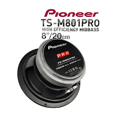 PARLANTES 8' BOCINAS MEDIO RANGO PIONEER TS-M801PRO - 3