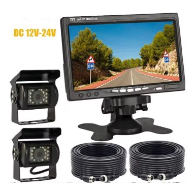 KIT DE RETROCESO PARA CAMIÓN DOBLE CÁMARA - DVR