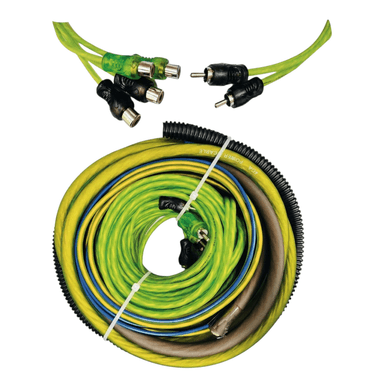 KIT DE CABLES DOBLE RCA  PARA AMPLIFICADOR #4 - STRATA - GREEN - 2