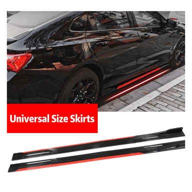 LIP LATERAL UNIVERSAL - NEGRO CON FILO ROJO - 2.2M - 4 PIEZAS