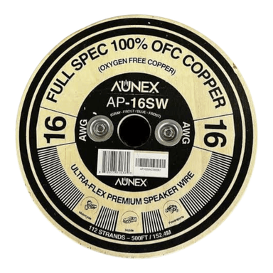 5Metros DE CABLE PARA PARLANTE AUNEX - OFC 100%COBRE - CALIBRE 16AWG - 77  HEBRAS