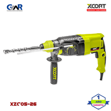 MARTILLO PERFORADOR XCORT 850 WATTS SDS PLUS 3 FUNCIONES 26MM
