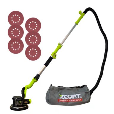 LIJADORA TELESCÓPICA DE DRYWALL PARA PARED Y TECHO 900W XCORT XSF02-225L