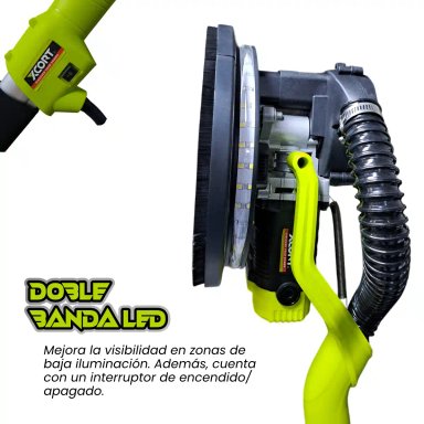 LIJADORA TELESCÓPICA DE DRYWALL PARA PARED Y TECHO 900W XCORT XSF02-225L - 3