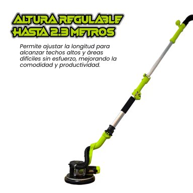 LIJADORA TELESCÓPICA DE DRYWALL PARA PARED Y TECHO 900W XCORT XSF02-225L - 5