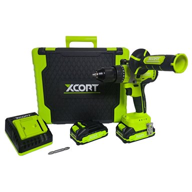 TALADRO PERCUTOR BRUSHLESS 13MM 21V XCORT XDC09-1390T