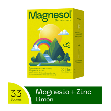 SUPLEMENTOS MAGNESOL EFERVESCENTE LIMÓN CAJA X 33 UND