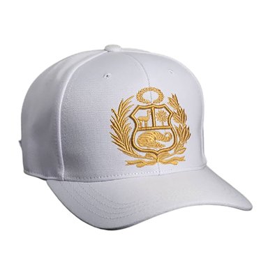 GORRO TODO GORROS PERU BLANCO CON DORADO