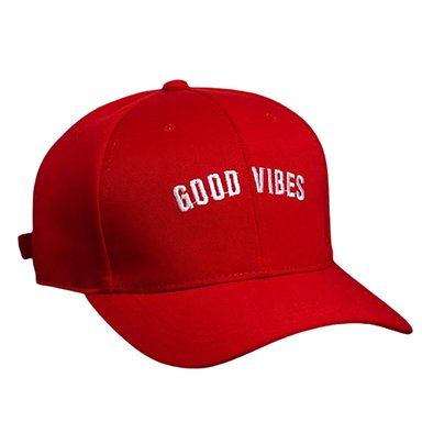 GORRA TODO GORROS PERU GOOD VIBES ROJO