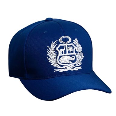 GORRO TODO GORROS PERU CASIMIR VERSION AZUL CON EMBLEMA BLANCO