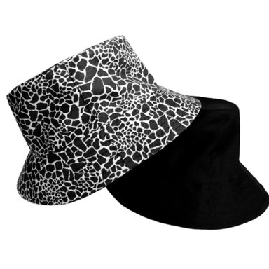 BUCKET HAT REVERSIBLE COLOR NEGRO - DISEÑO POROSO BYW