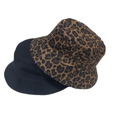 BUCKET HAT TODO GORROS PERU REVERSIBLE COLOR NEGRO DISEÑO PANTERA 2