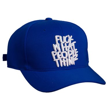 GORRO TODO GORROS PERU FUCK WHAT PEOPLE THINK AZUL