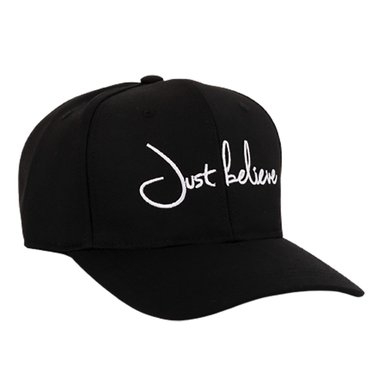 GORRO TODO GORROS PERU BEIGE MODELO JUST BELIEVE NEGRO