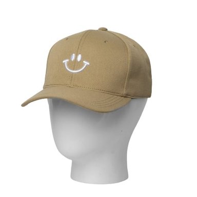 GORRO TODO GORROS PERU BEIGE MODELO CARITA FELIZ