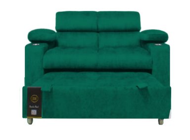 SOFÁ CAMA BALTIMORE CON PORTA VASOS Y BOLSILLO 1.5 PLZ