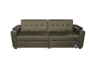 SOFA CAMA BARAKA HOME MADISON 2 CUERPOS CON PORTAVASO Y ALMACENAMIENTO KING - 2