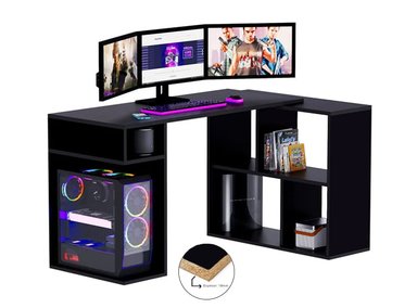 ESCRITORIO GAMER BARAKA HOME SM0001060_200037 133 CM NEGRO SAVAVE